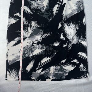 Grace Elements Monochrome Abstract Pencil Skirt